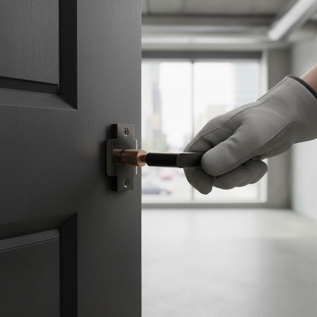 Premium Heavy Duty 100mm (4") Bolt Through Tubular Latch for Internal Doors - Durable Black Nickel Finish