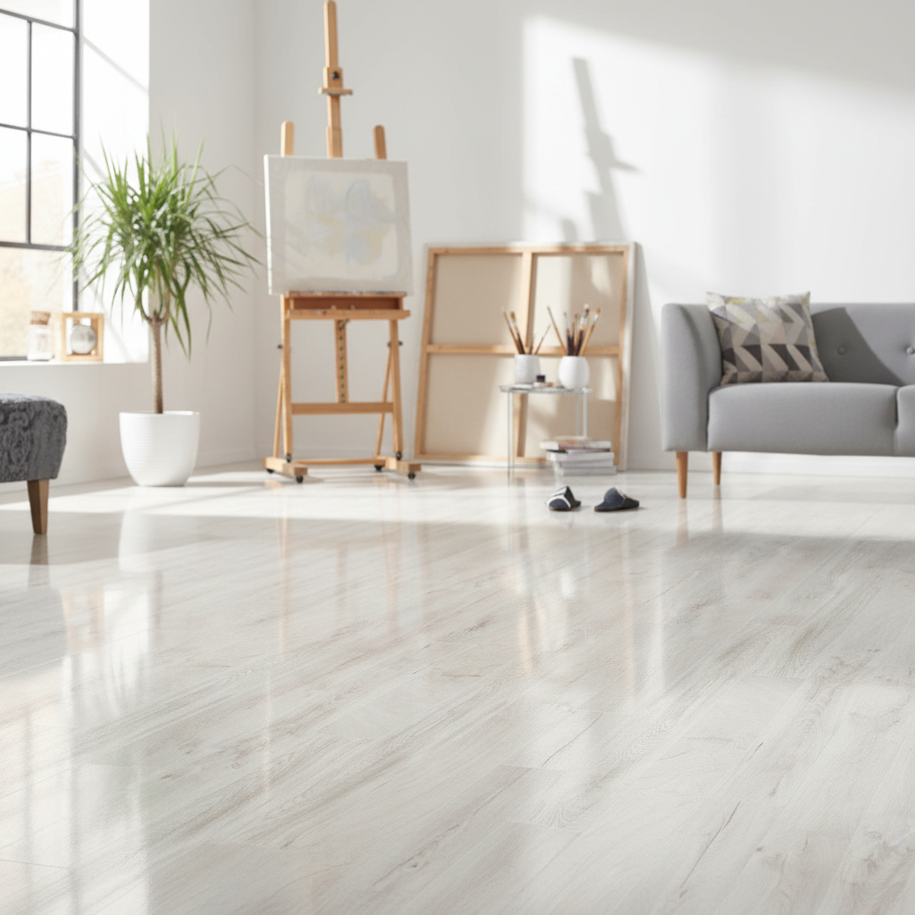 Premium High Gloss Laminate Flooring - Easy Touch Collection with Stunning Decor Colors and Durable Finish
