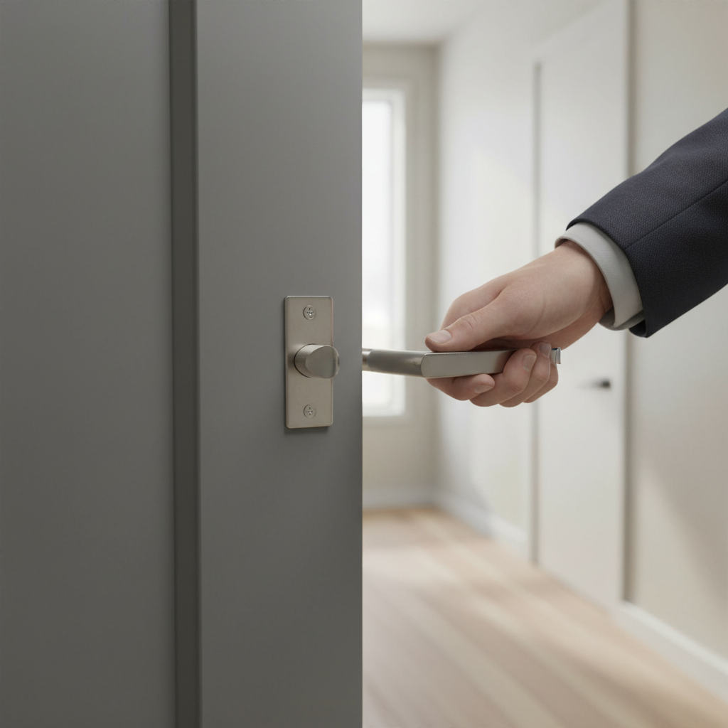 Premium 75mm Tubular Mortice Latch - High-Quality Steel Construction with Satin Stainless Steel Finish for Fire Door Compatibility