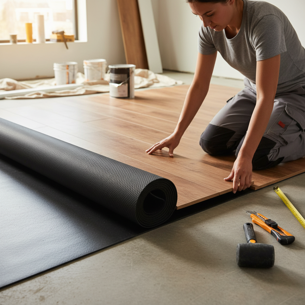 1mm XPS Foam Underlay Roll for Vinyl and SPC Flooring