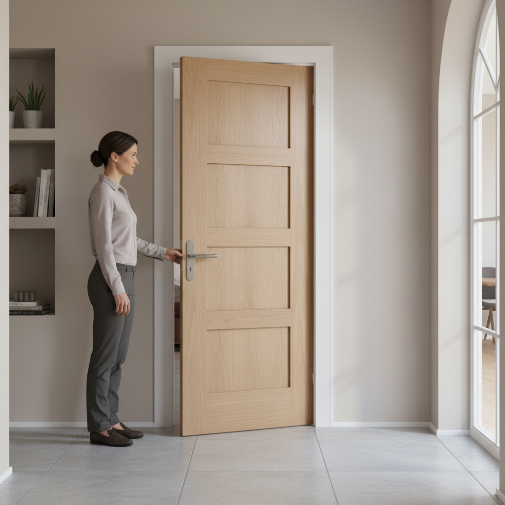 Premium Unfinished Shaker 4 Panel Internal Door - Custom Made-to-Measure Solutions
