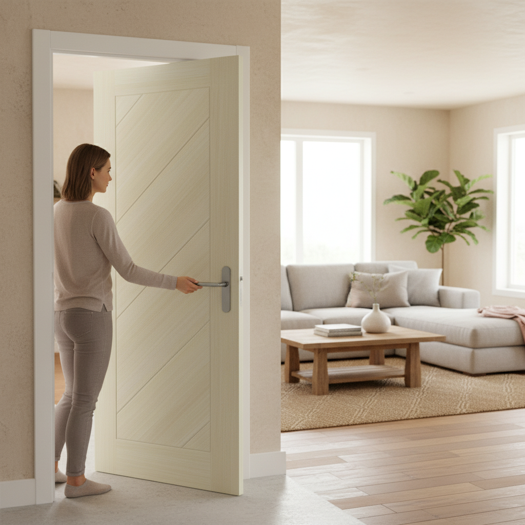 Fully Finished Endure Laminate Stockholm Door in Blonde O...