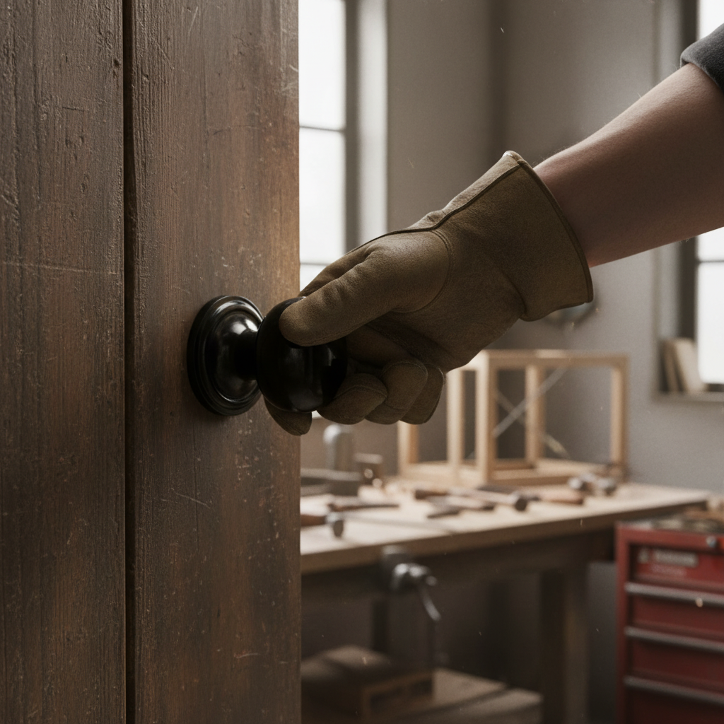 58mm Round Rose Mushroom Mortice Door Knob