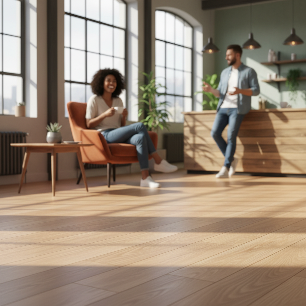8mm Laminate Flooring - Water-Resistant, Eco-Friendly, Re...