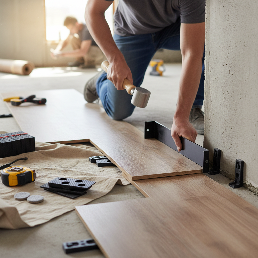 LVT Flooring Installation Kit with Hammering Block, Floor...