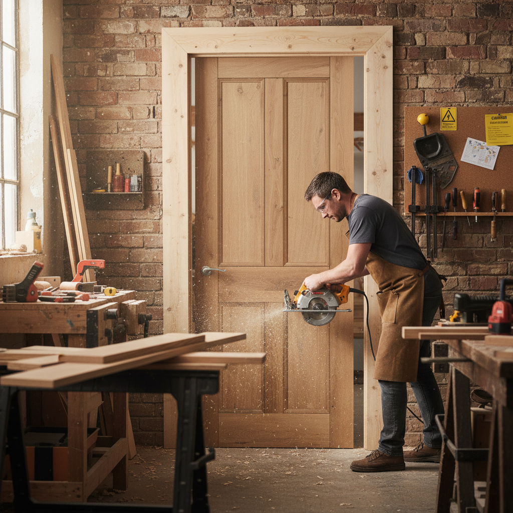 Fully Finished Rustic Oak Victorian Internal 4 Panel Door...