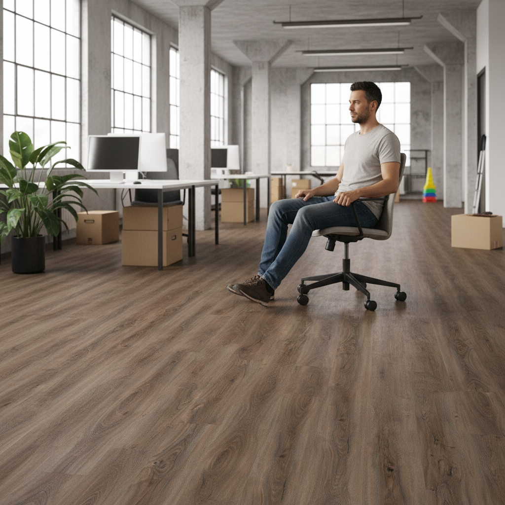 Premium Lifestyle SPC 5mm Rigid Core Vinyl Flooring with Waterproof Surface and 1mm Underlay - Elegant Wood Effect Design