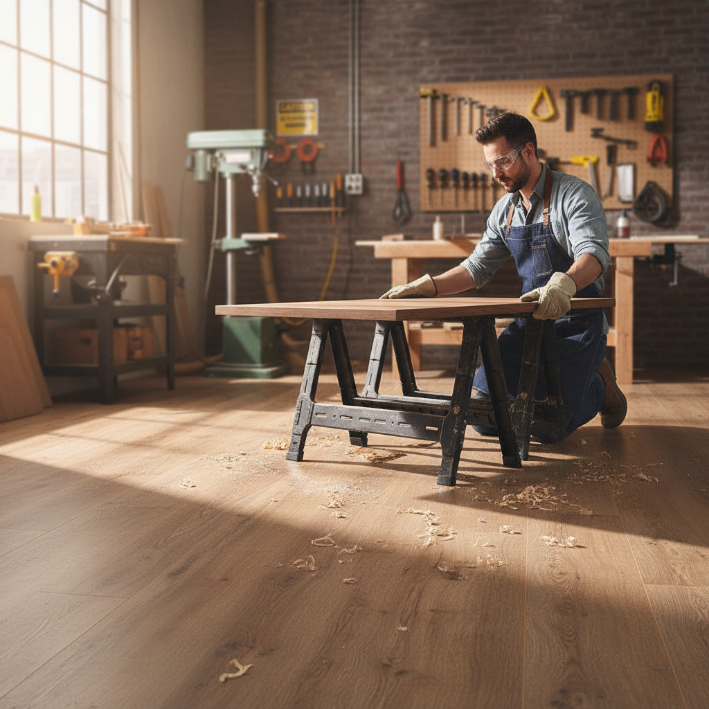 Super-Wide 8mm Laminate Flooring in Various Colors for Gr...