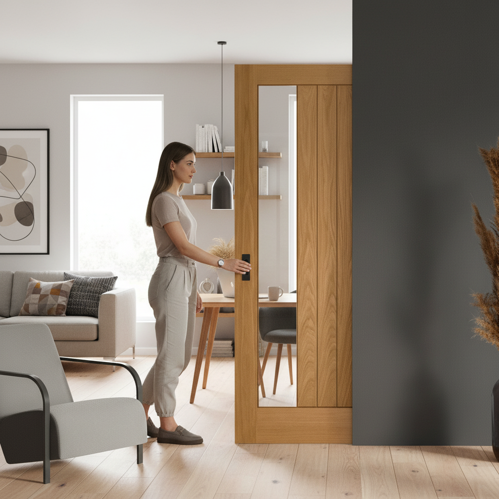 Fully Finished Internal Pocket Door Set