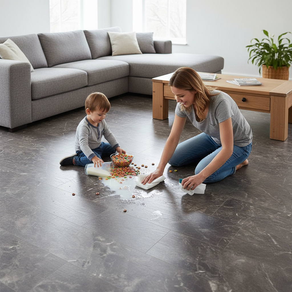 8mm Water-Resistant Laminate Flooring | Moisture Protection | Kitchen & Bathroom