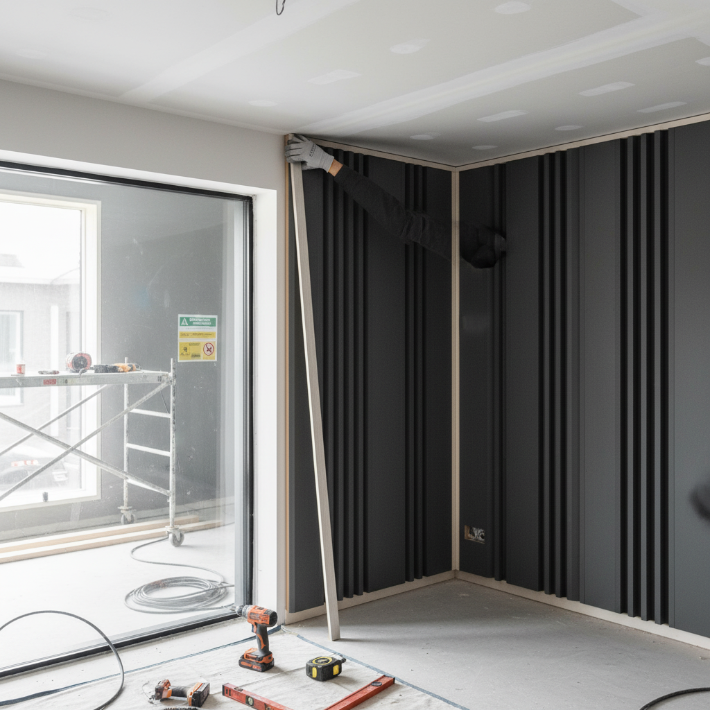 Elevation Acoustic Wall Panelling Trim 2.4m in Pristine I...