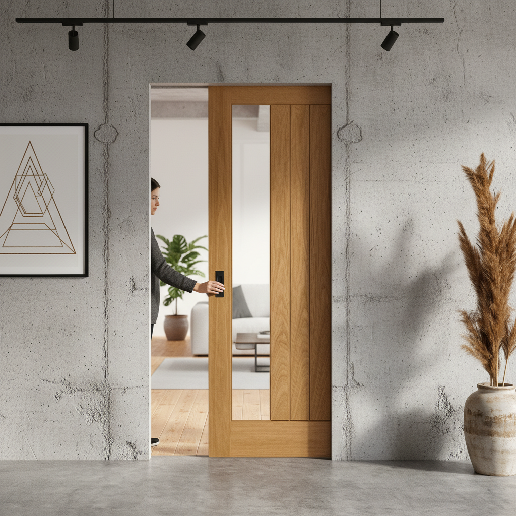 Fully Finished Internal Pocket Door Set