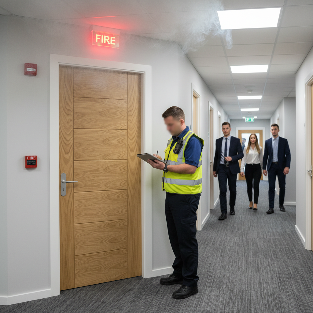 Premium Made-to-Measure FD30 Fire Door with Real Oak Veneer for Enhanced Home Safety and Style