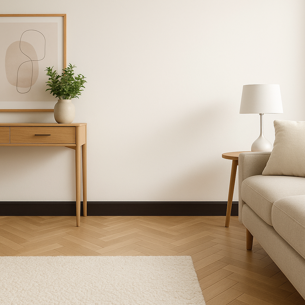 Black 2.4m Round Pencil Skirting Board for Stylish Interiors