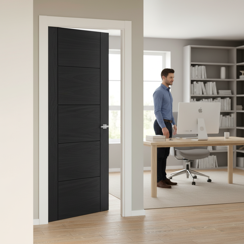 Premium Internal Fully Finished Oak Made-to-Measure Door for Custom Interiors - High-Quality Professional Grade for Industrial and Commercial Appli...