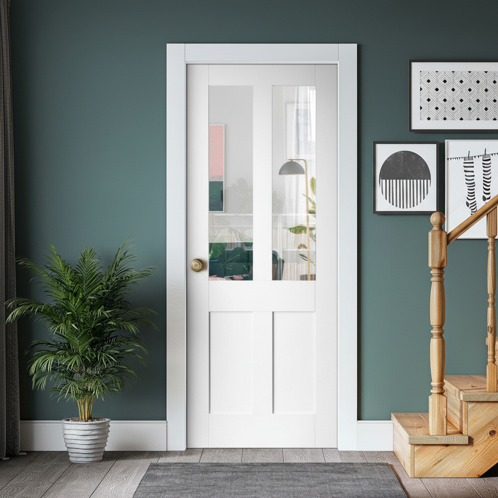 Internal Primed Flat Victorian Shaker Door