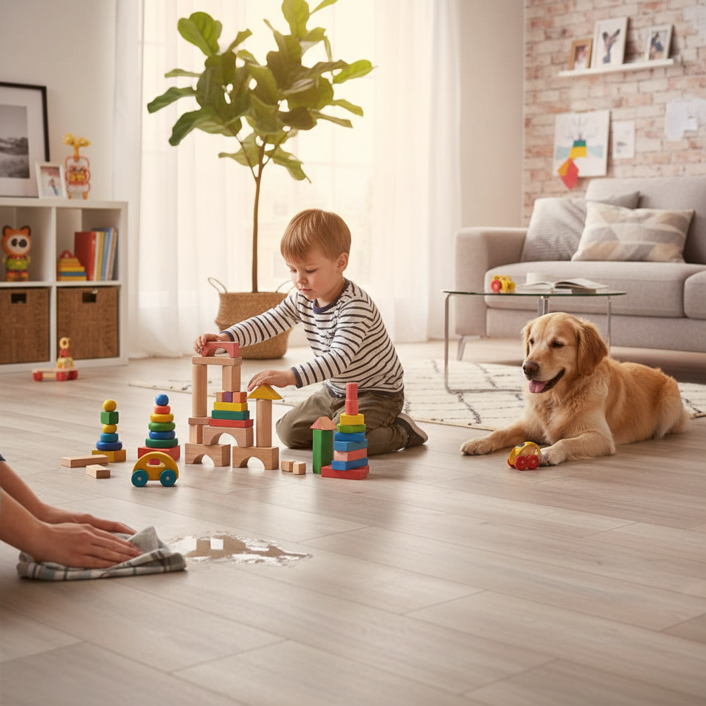 8mm Laminate Flooring with Water-Resistant Surface