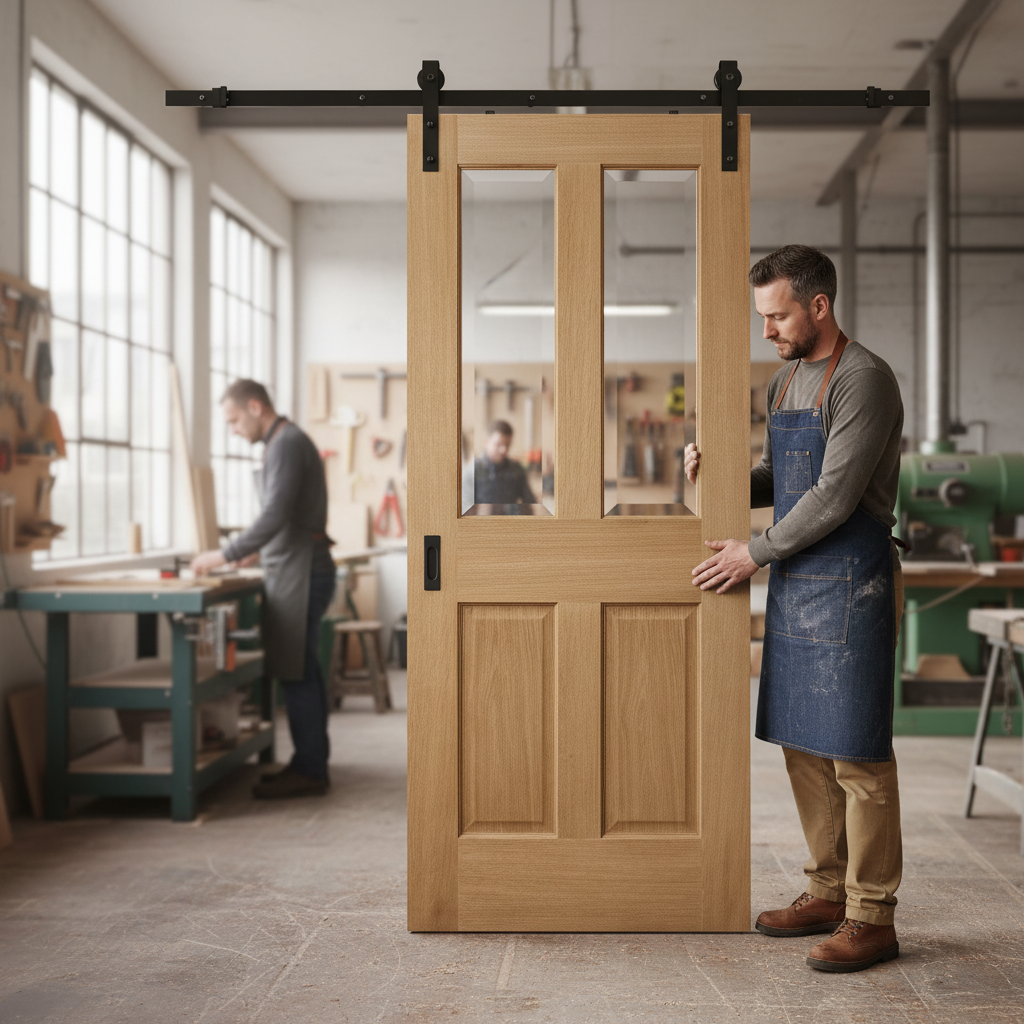 Internal Unfinished Traditional Victorian Sliding Door