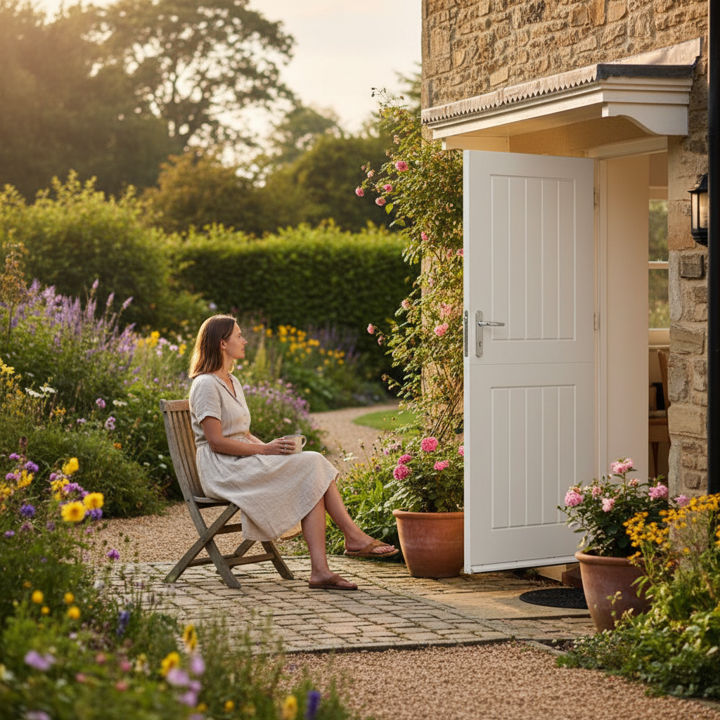 External White Painted Composite Stable Door