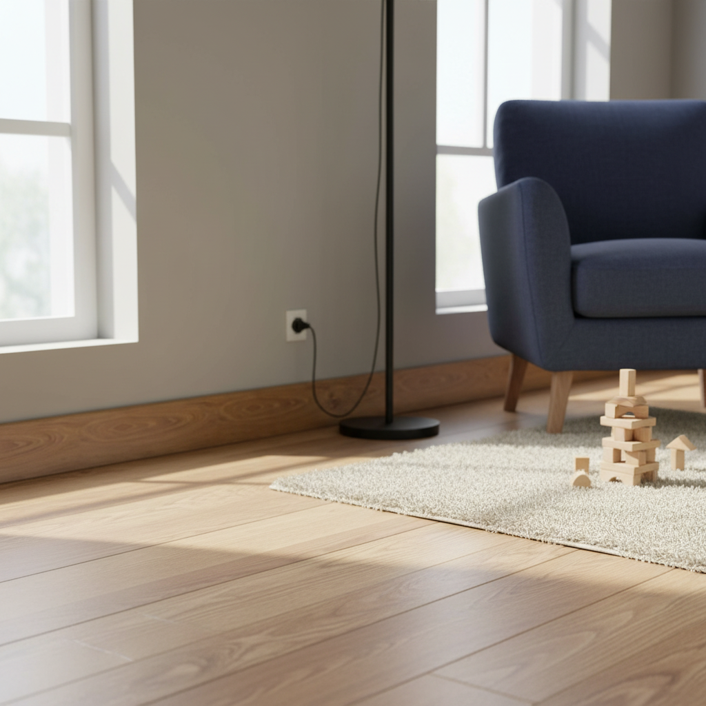 2.4m High Gloss Skirting Board with MDF Core