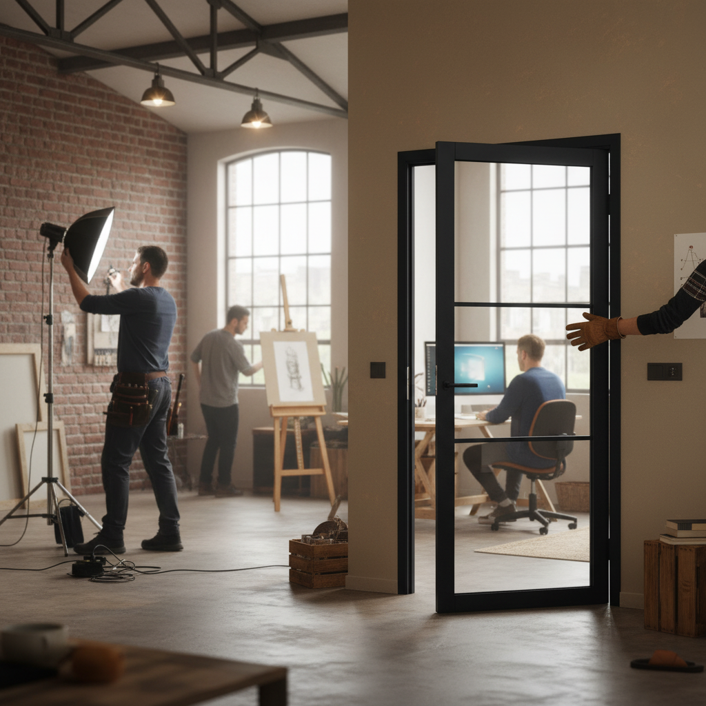 Internal Fully Finished Industrial Studio Door