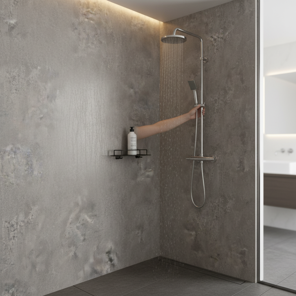 Postformed Waterproof Wall Panelling with Caldeira Stone ...