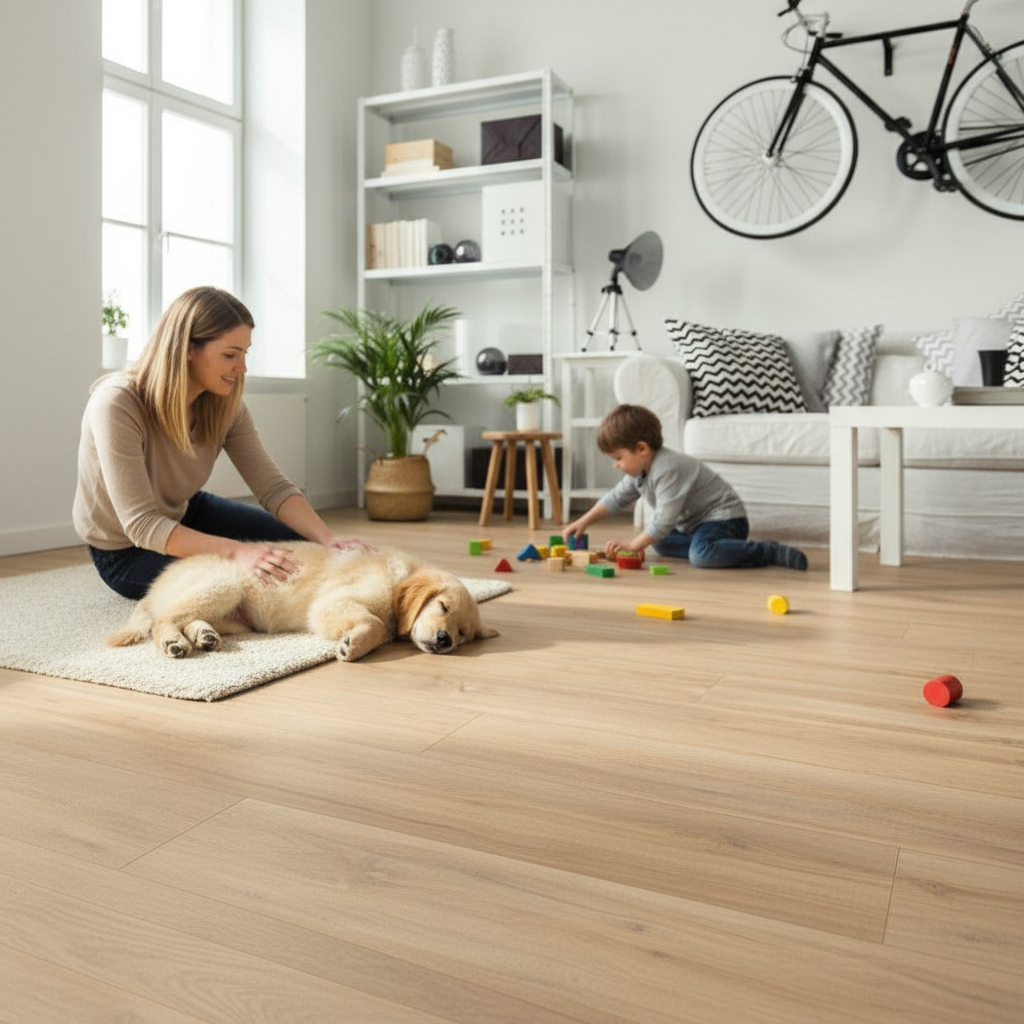 8mm Laminate Flooring with Water-Resistant Surface