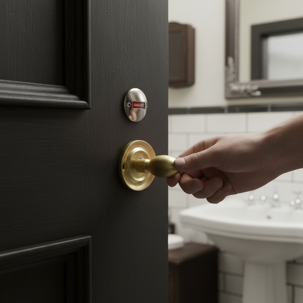 WC Turn and Release Knob - Solid Brass Construction
