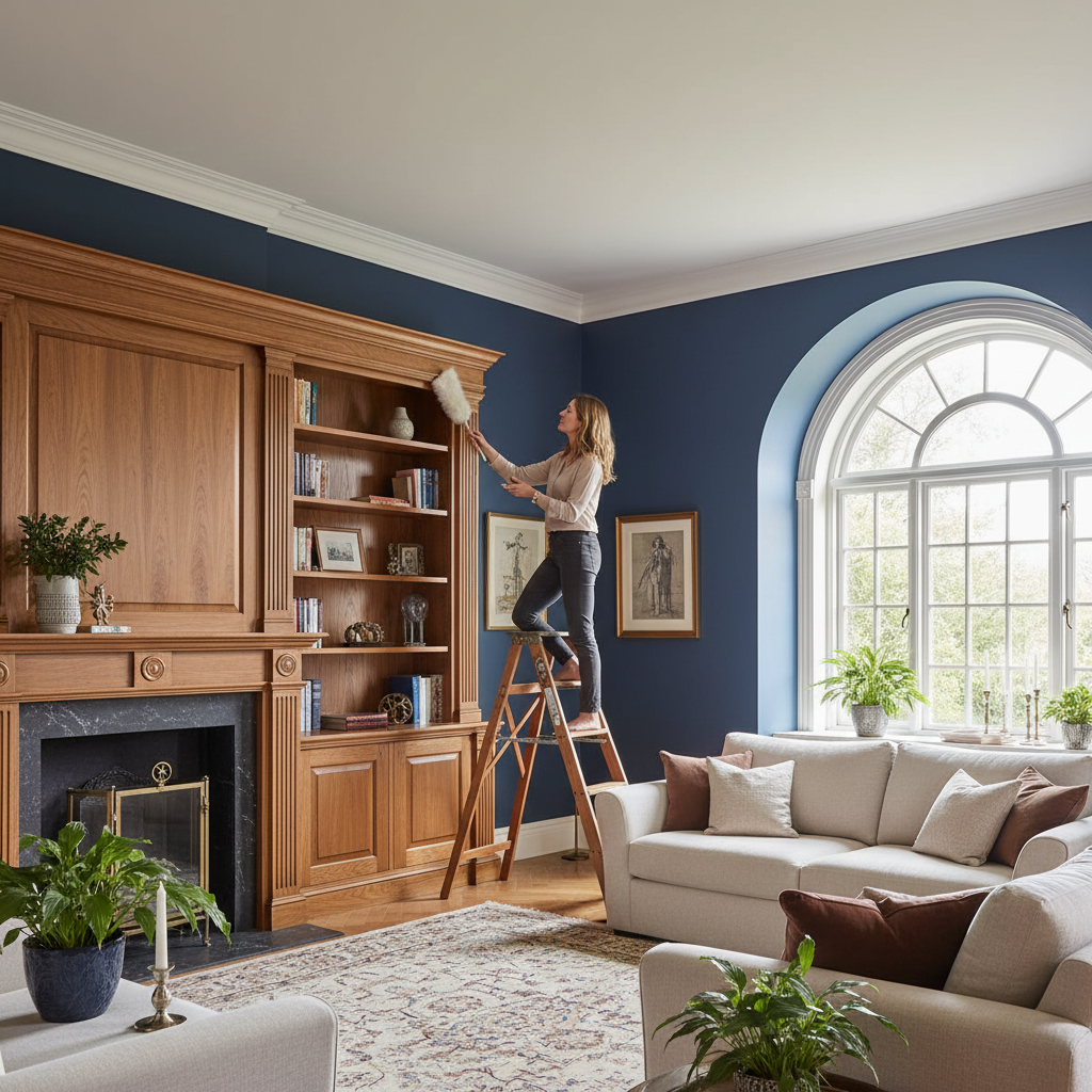 2.4m Decorative Coving in White with Painted Finish - Ideal