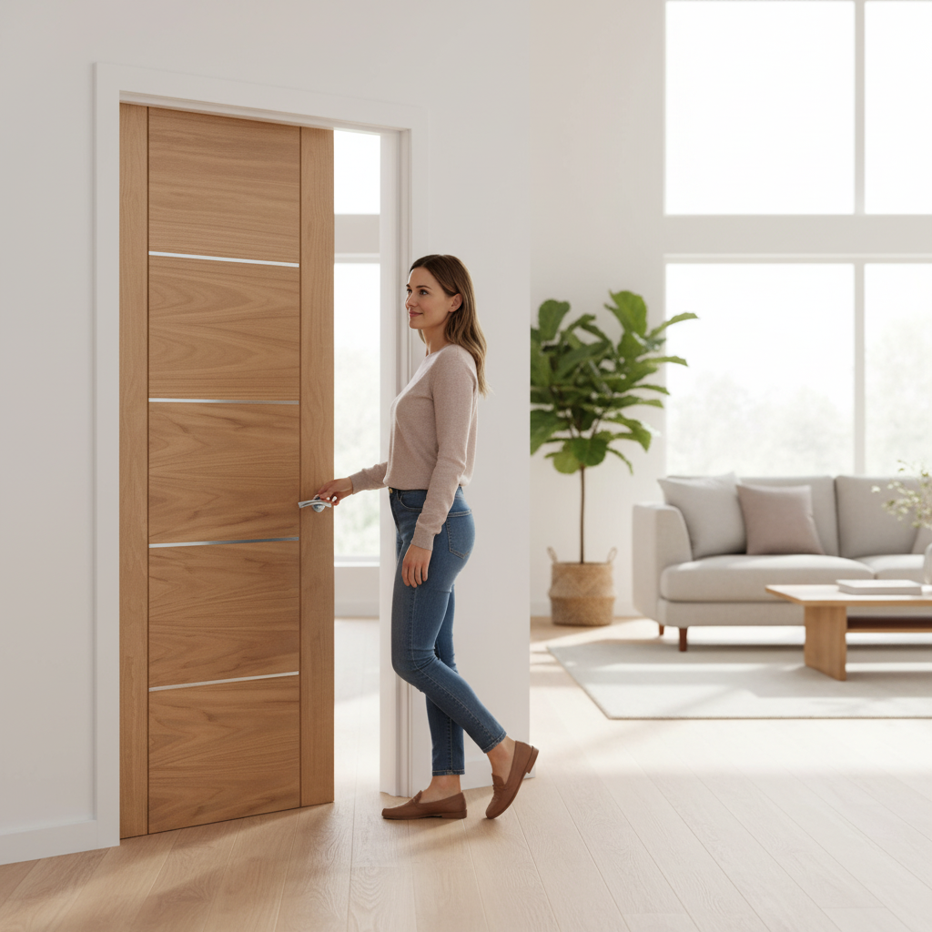 Fully Finished Internal Oak Venice 5 Panel Door