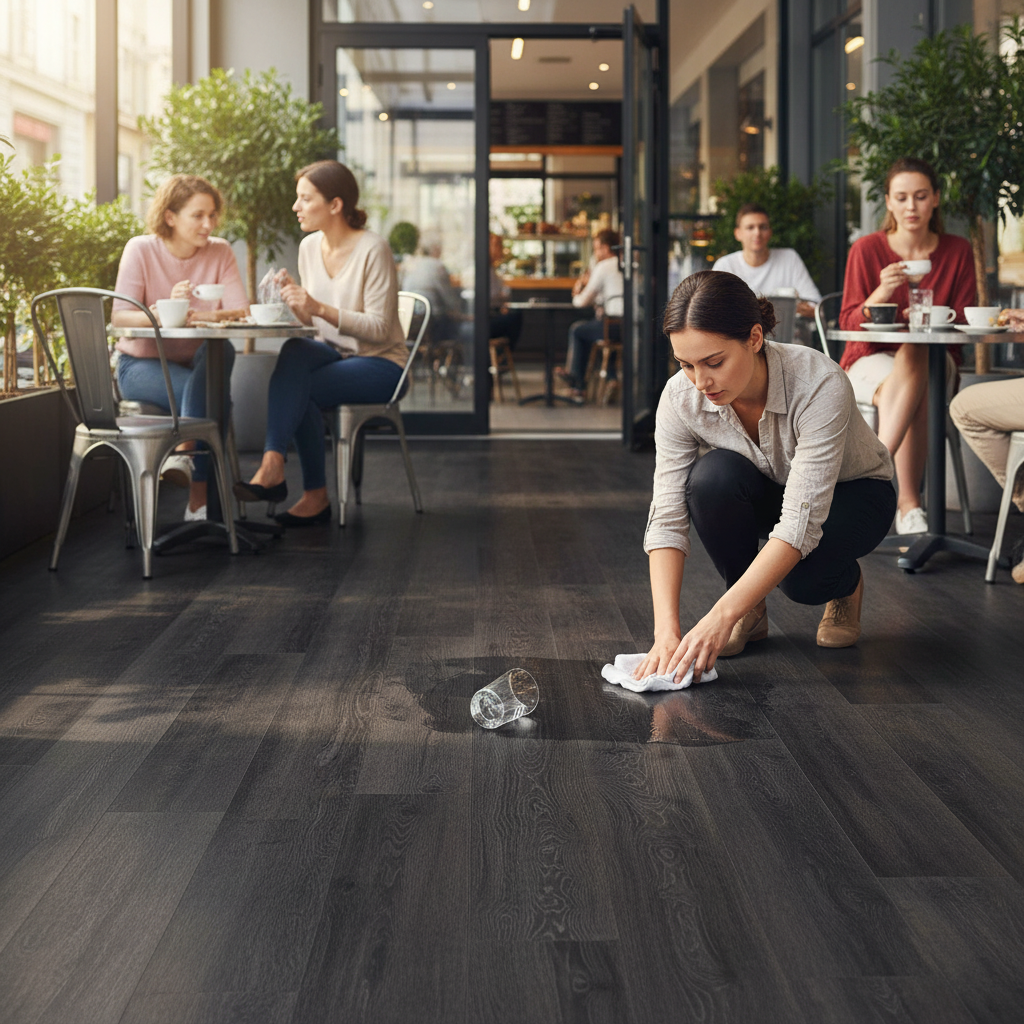Premium Ocean Water-Resistant 8mm Laminate Flooring with Real Wood Effect Surface and Bevelled Edges for Modern Interiors