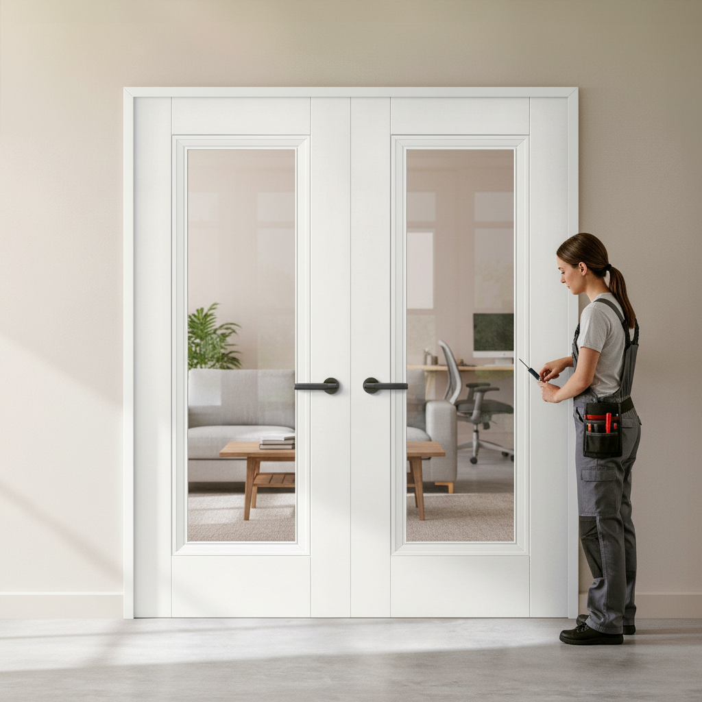 Internal White Primed Elegance Lancaster 1 Light Clear Gl...
