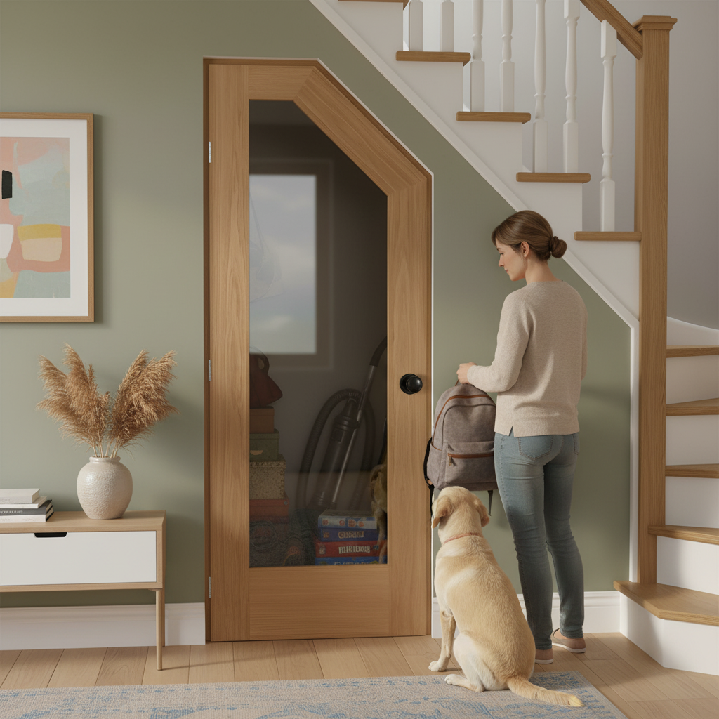 Internal Unfinished Oak Cupboard Door