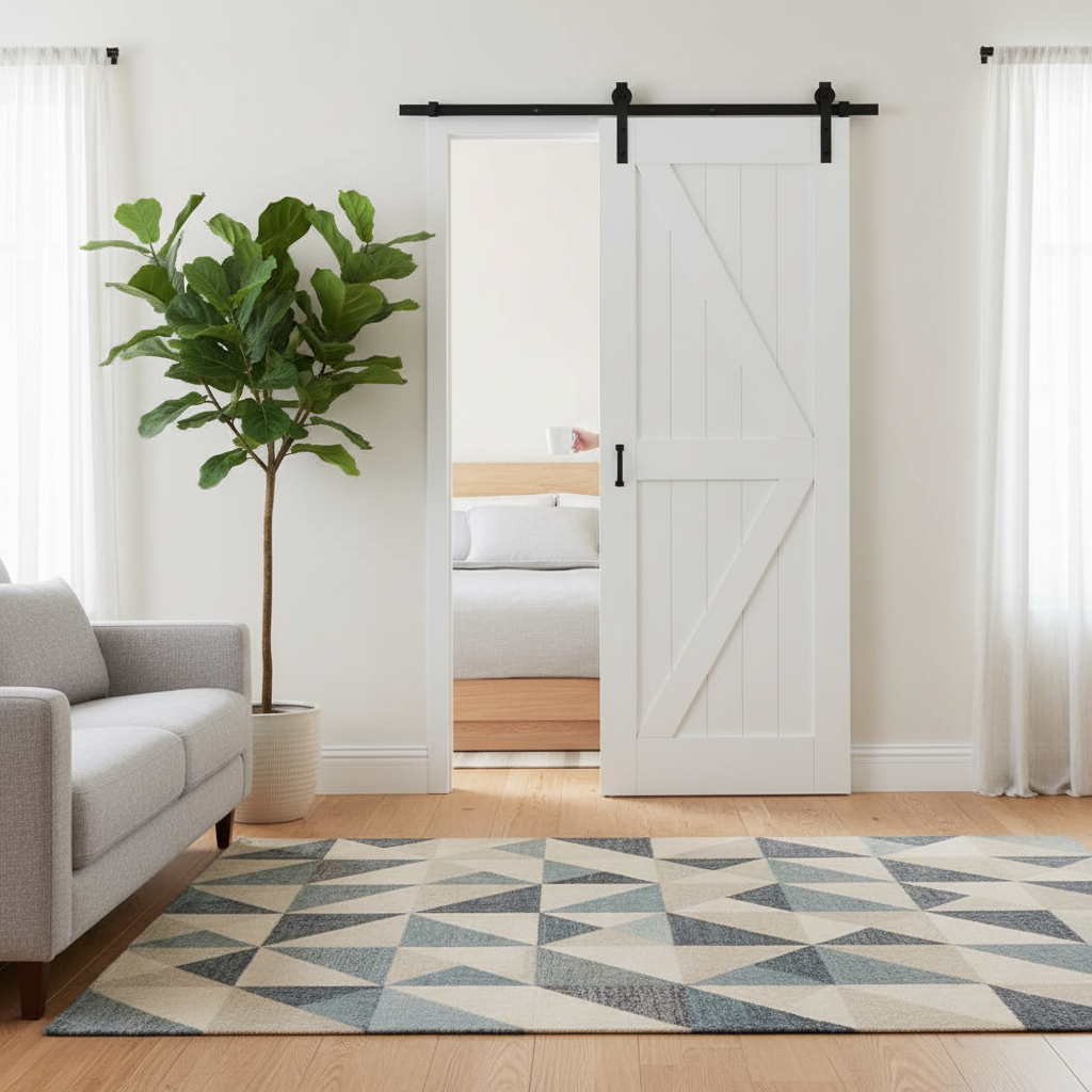 Premium Made-to-Measure Internal Barn Door - Custom Sizing with Rustic Design for Seamless Interior Integration
