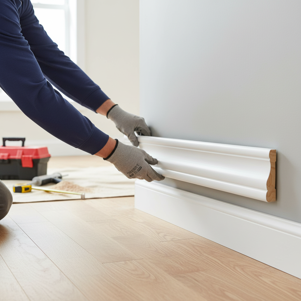 White Painted Decorative Moulding 2.4m Length, 14mm Thick...