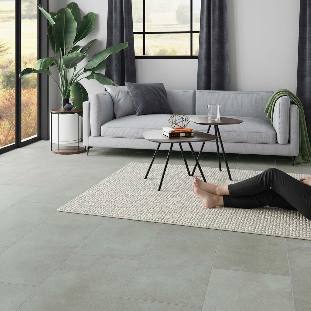 5.5mm Stone Embossed UV Coated Rigid Core Vinyl Flooring