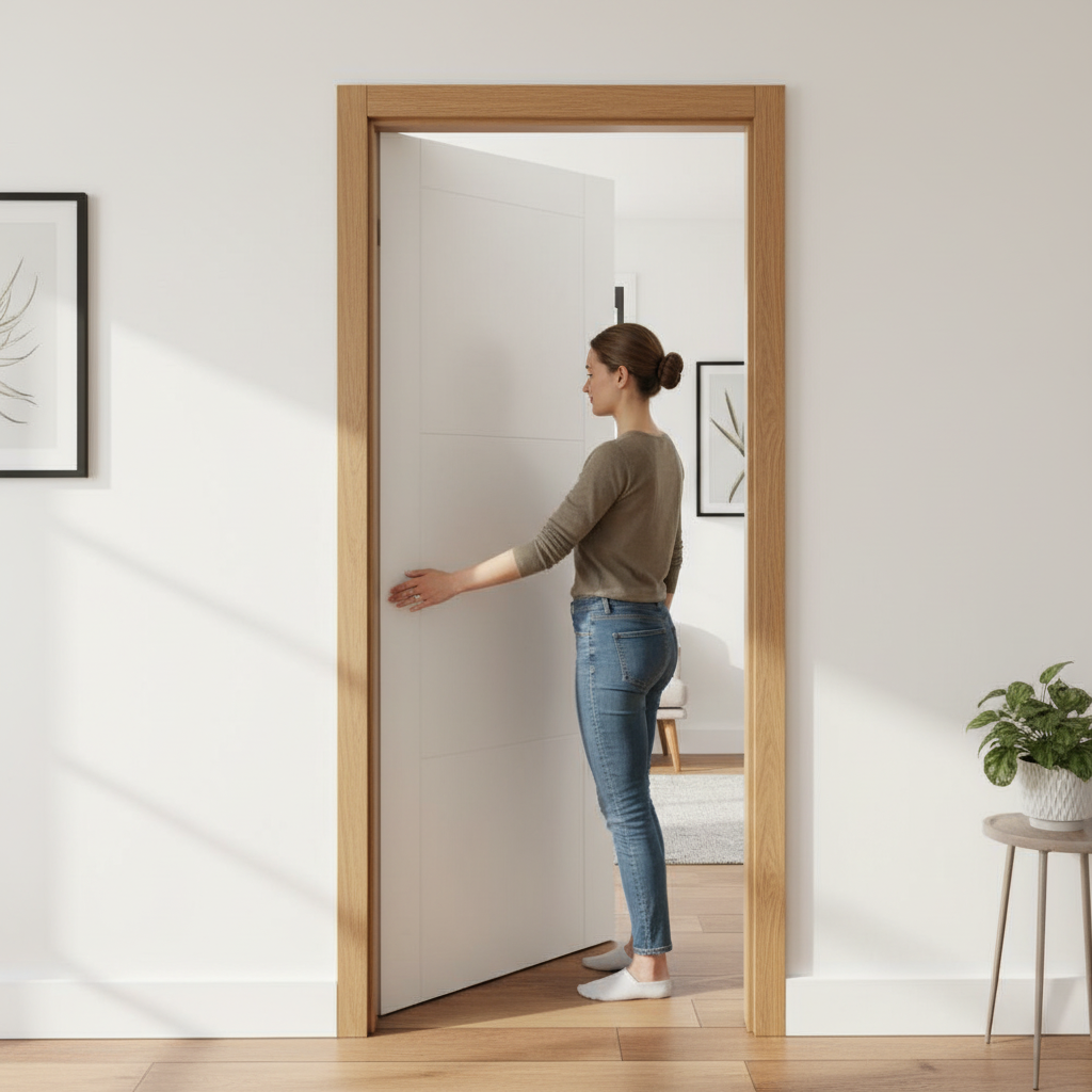 Internal Oak Veneer Door Lining - Unfinished