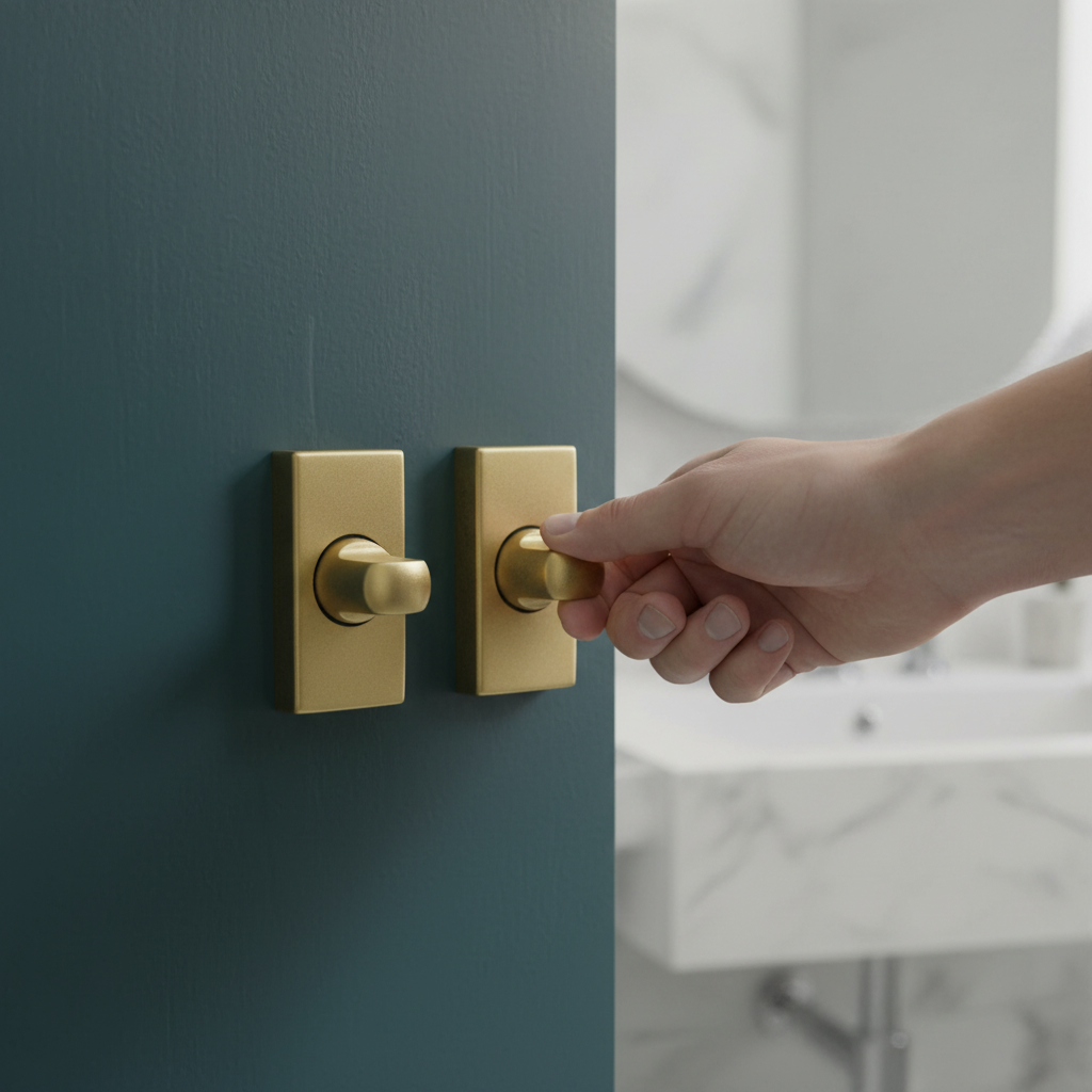 Studio Bathroom WC Turn and Release Lock - Stylish Satin ...