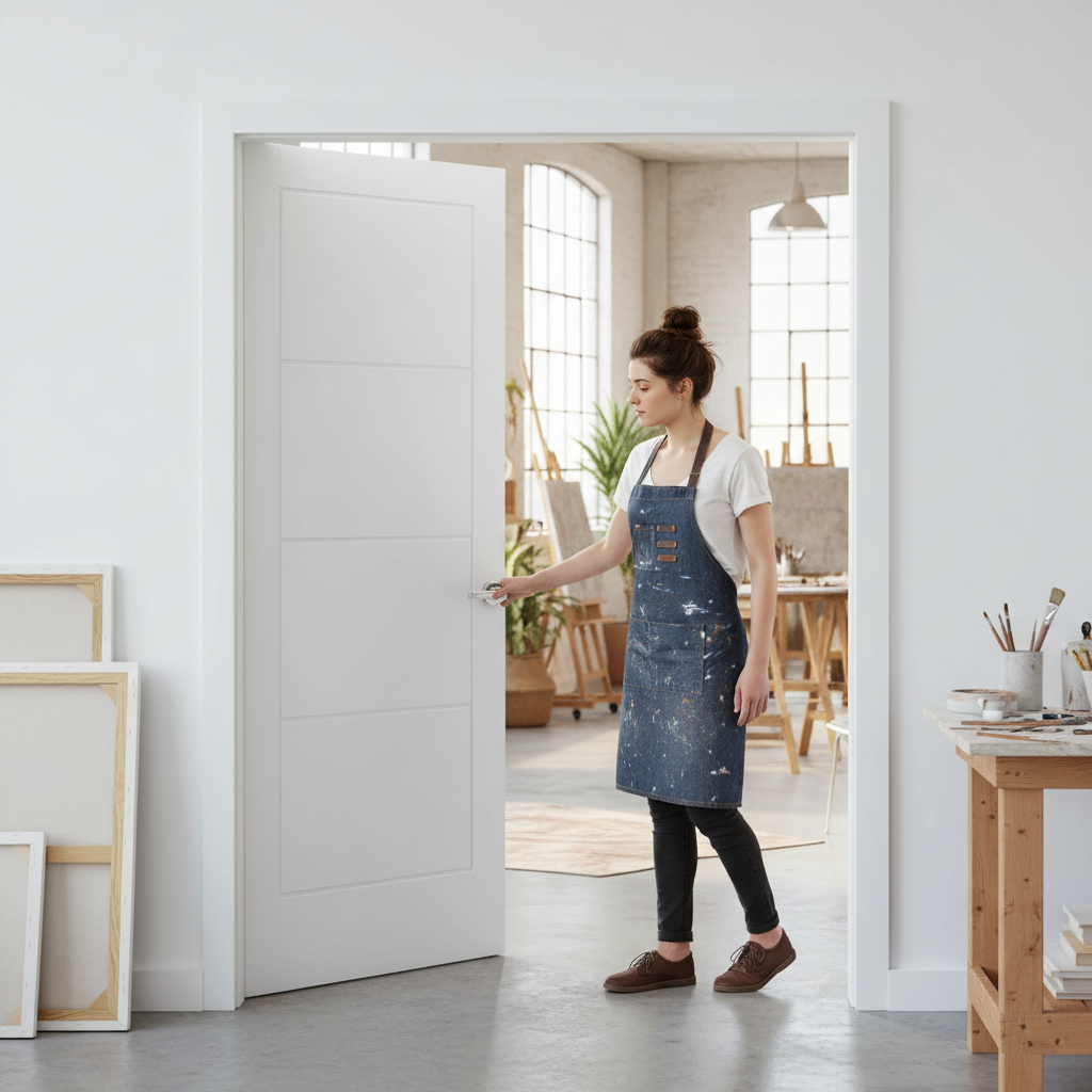 Internal White Moulded Lifestyle Ladder Pair Door Set - M...