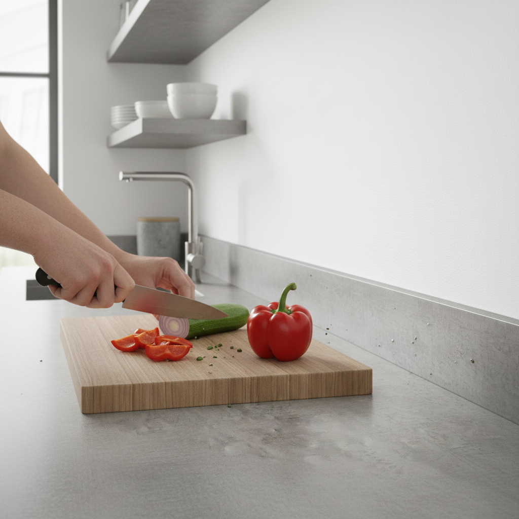 Square Edge Laminate Upstand 3000mm
