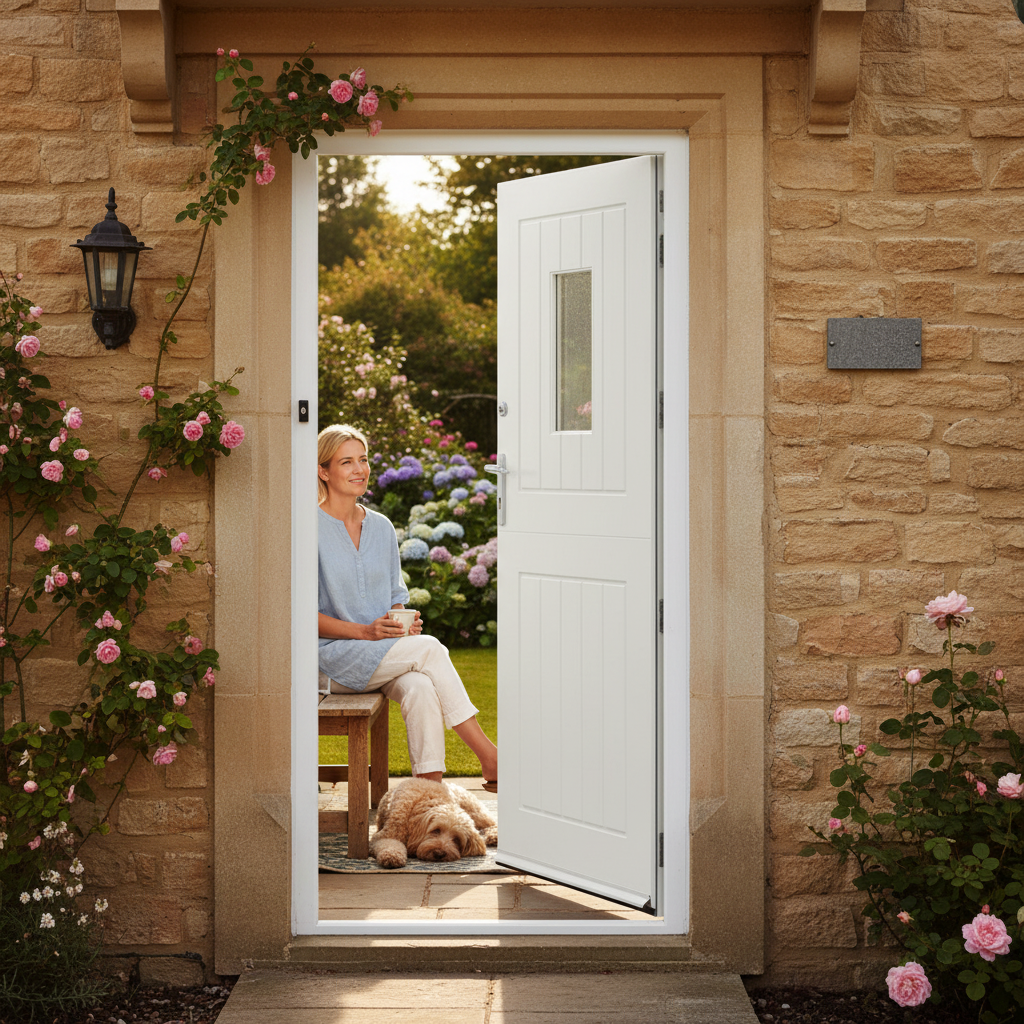 External White Painted Composite Stable Door