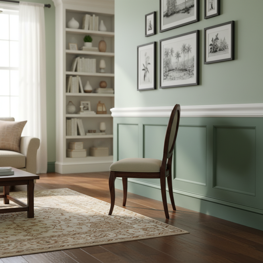 Premium White Painted Chair Rail Moulding 2.4m Length 18mm x 67mm for Flooring and Skirting Board