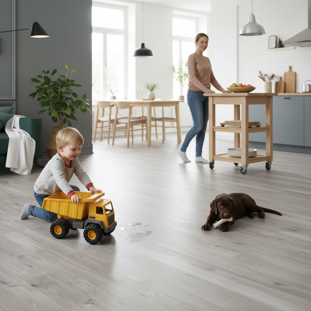 Standard 7mm Laminate Flooring - Water-Resistant, Easy In...