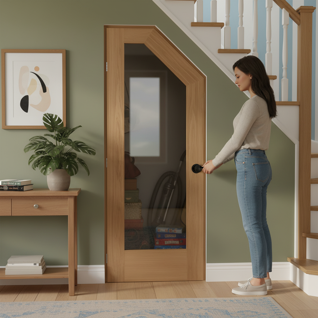 Internal Unfinished Oak Cupboard Door