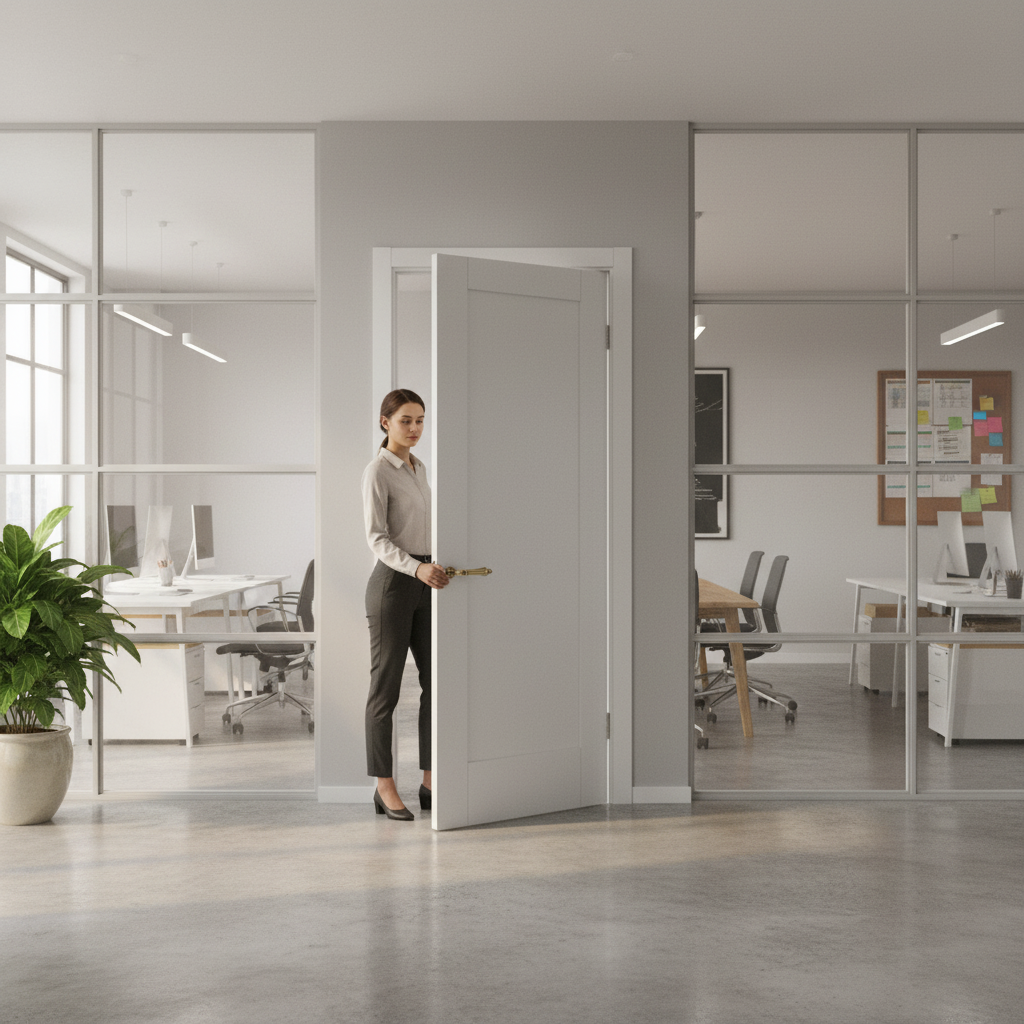 Premium Internal 1 Panel Shaker Door with Solid Core and White Primed Finish for Elegant Home Interiors