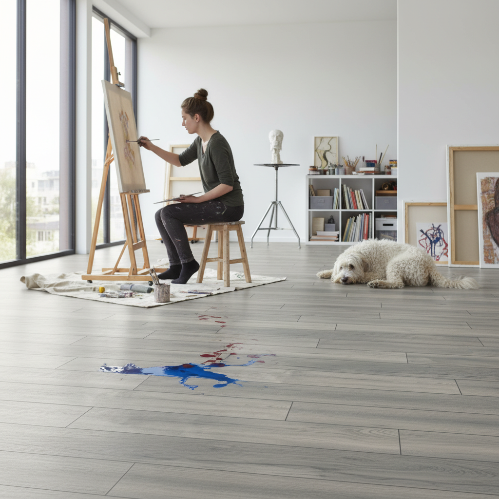 8mm Laminate Flooring - Water-Resistant, Eco-Friendly, Au...