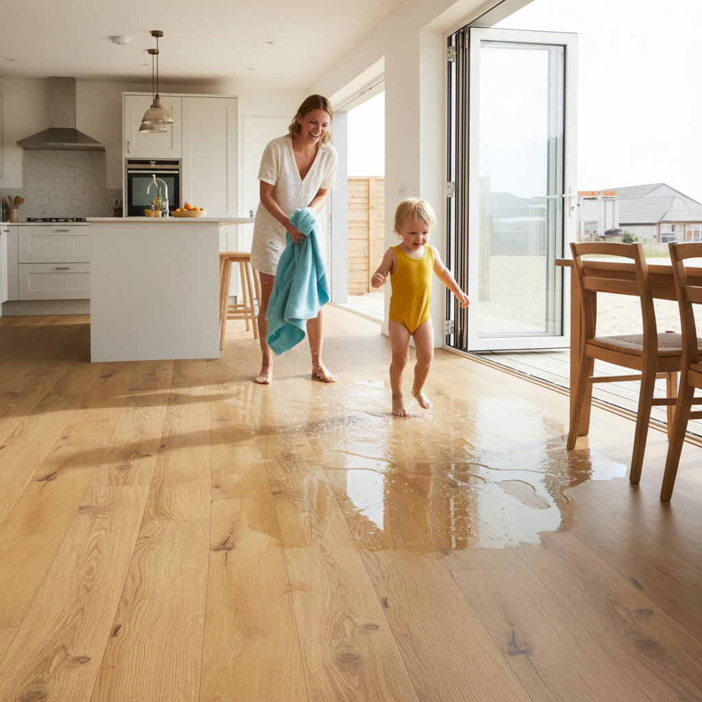 Ocean Water-Resistant 8mm Laminate Flooring