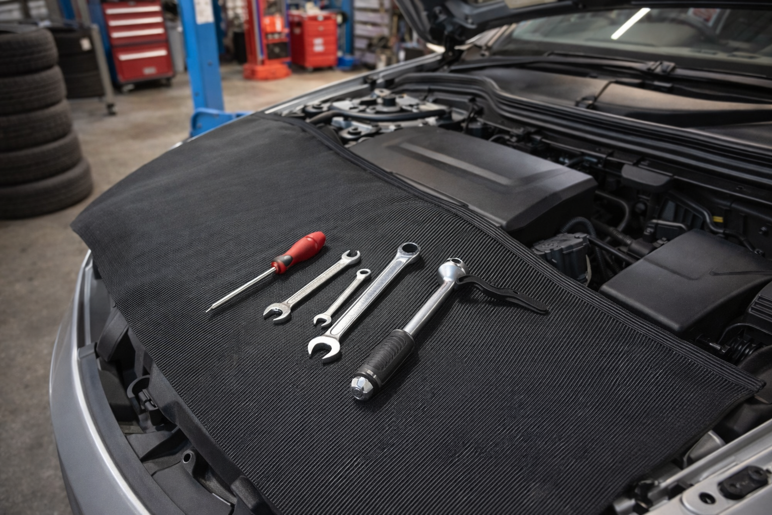 Premium fine ribbed non-slip rubber matting UK - heavy-duty safety flooring for commercial and industrial facilities