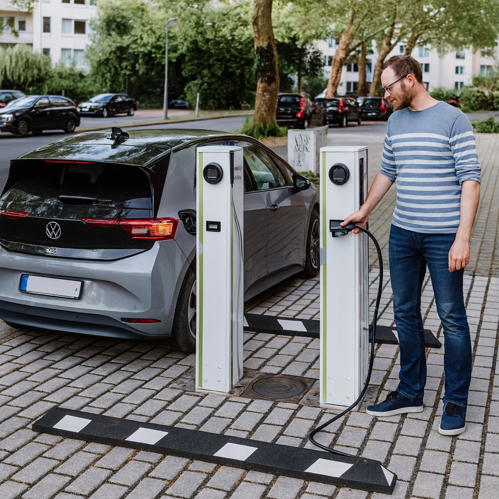 Premium dual EV charging station for UK homes and businesses