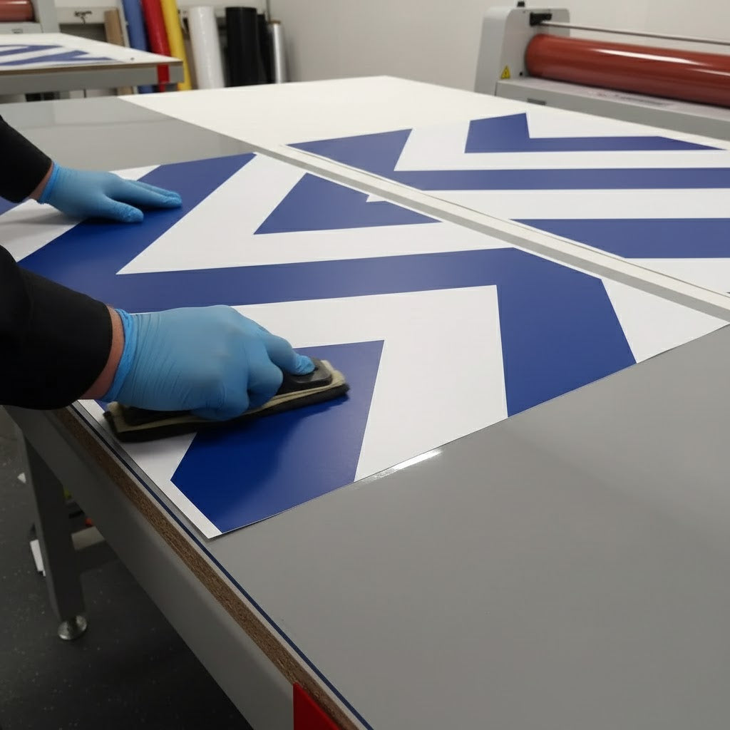 Clear self-healing cutting mat roll showing transparent surface and professional quality